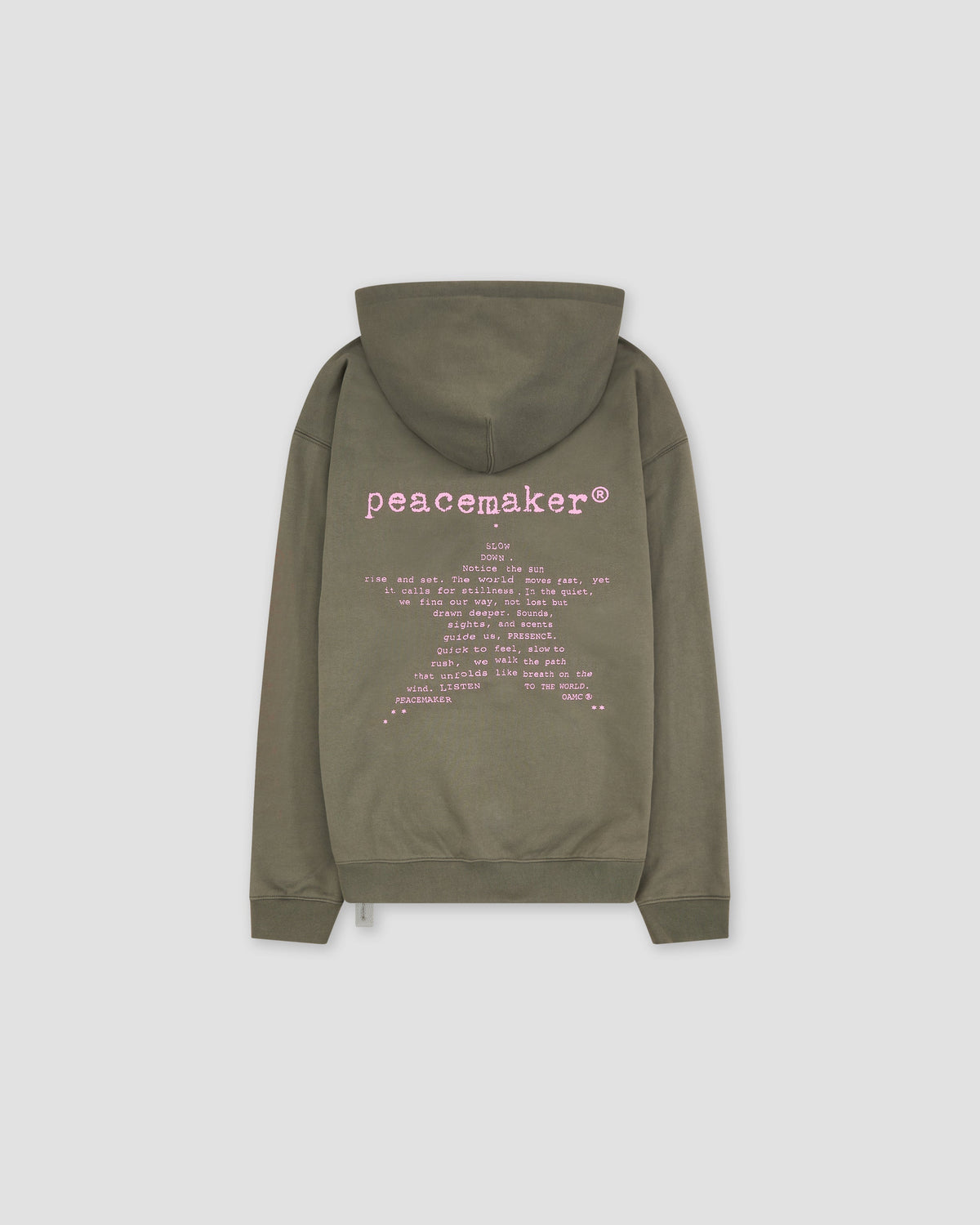 Loose Fit Hoodie Star Print Grey - OAMC Peacemaker