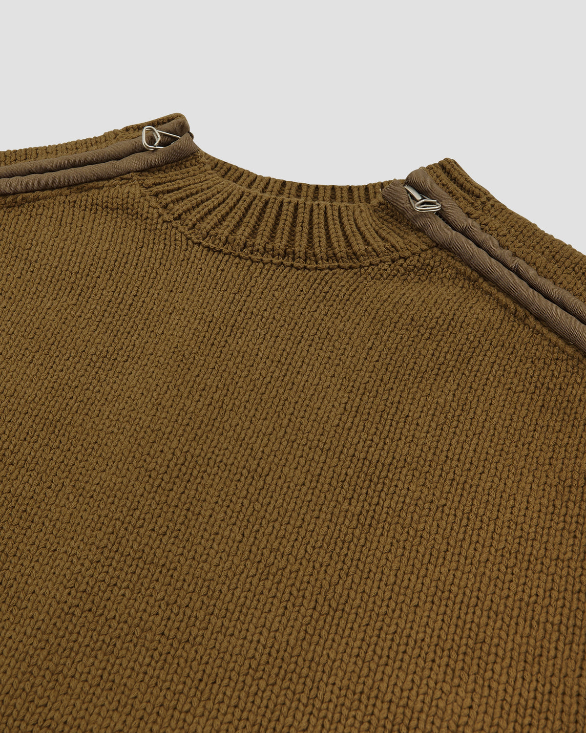 Shoulder Zip Knit Beige - OAMC Peacemaker