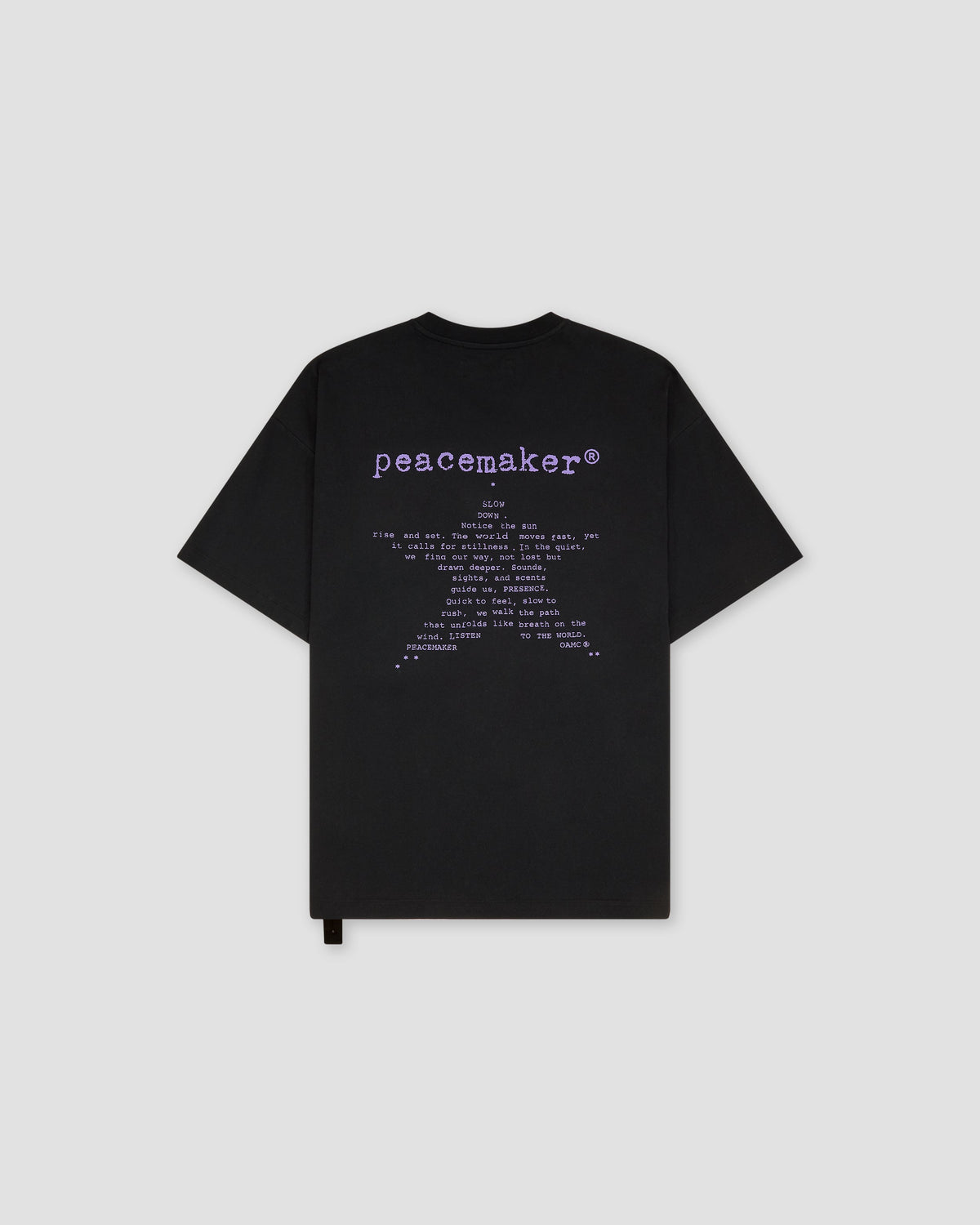 Loose Fit Tshirt Star  Print Black - OAMC Peacemaker