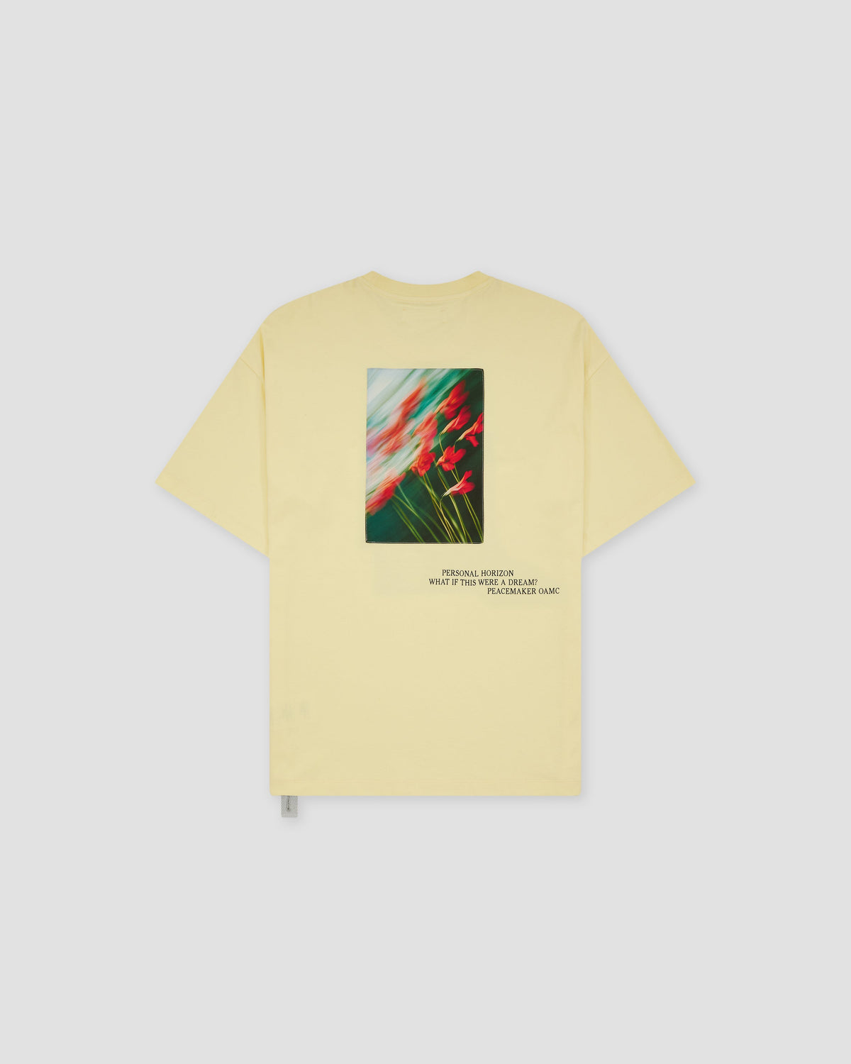 Loose Fit Tshirt Flowerred  Print Yellow - OAMC Peacemaker