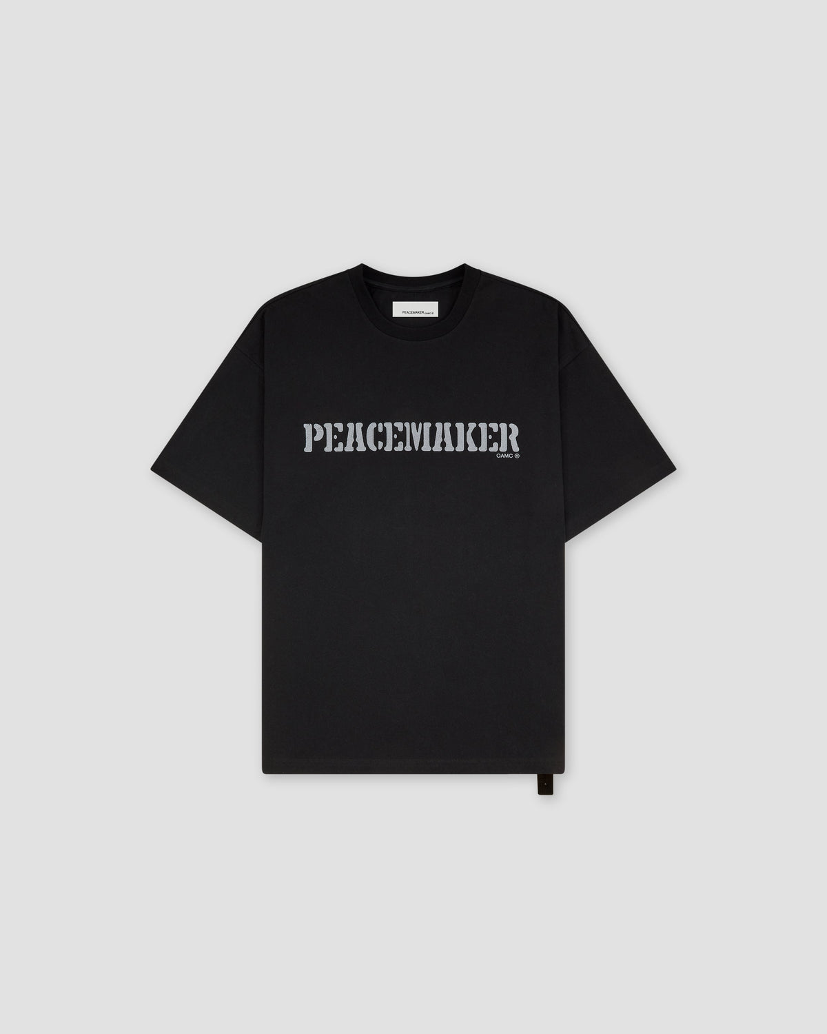 Loose Fit Tshirt Flowerred  Print Black - OAMC Peacemaker