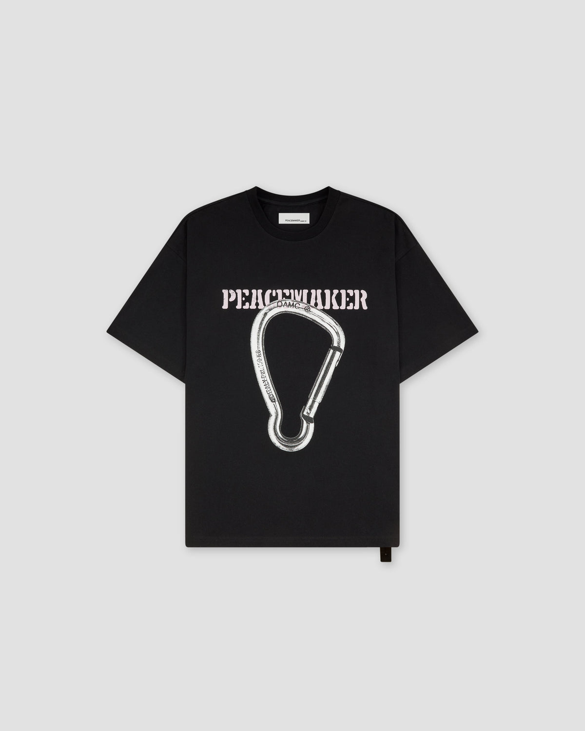 Loose Fit Tshirt Carabinier  Print Black - OAMC Peacemaker