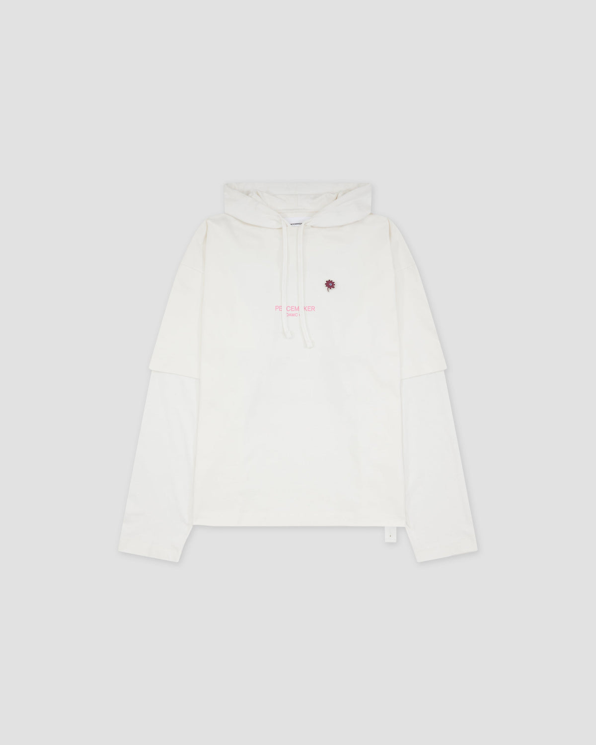 Hooded Tee Dynamo  Print White - OAMC Peacemaker