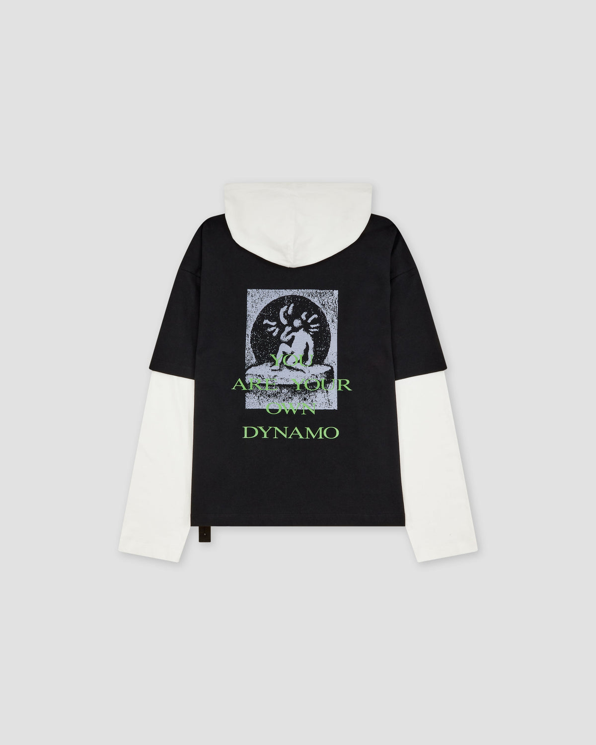 Hooded Tee Dynamo  Print Black - OAMC Peacemaker